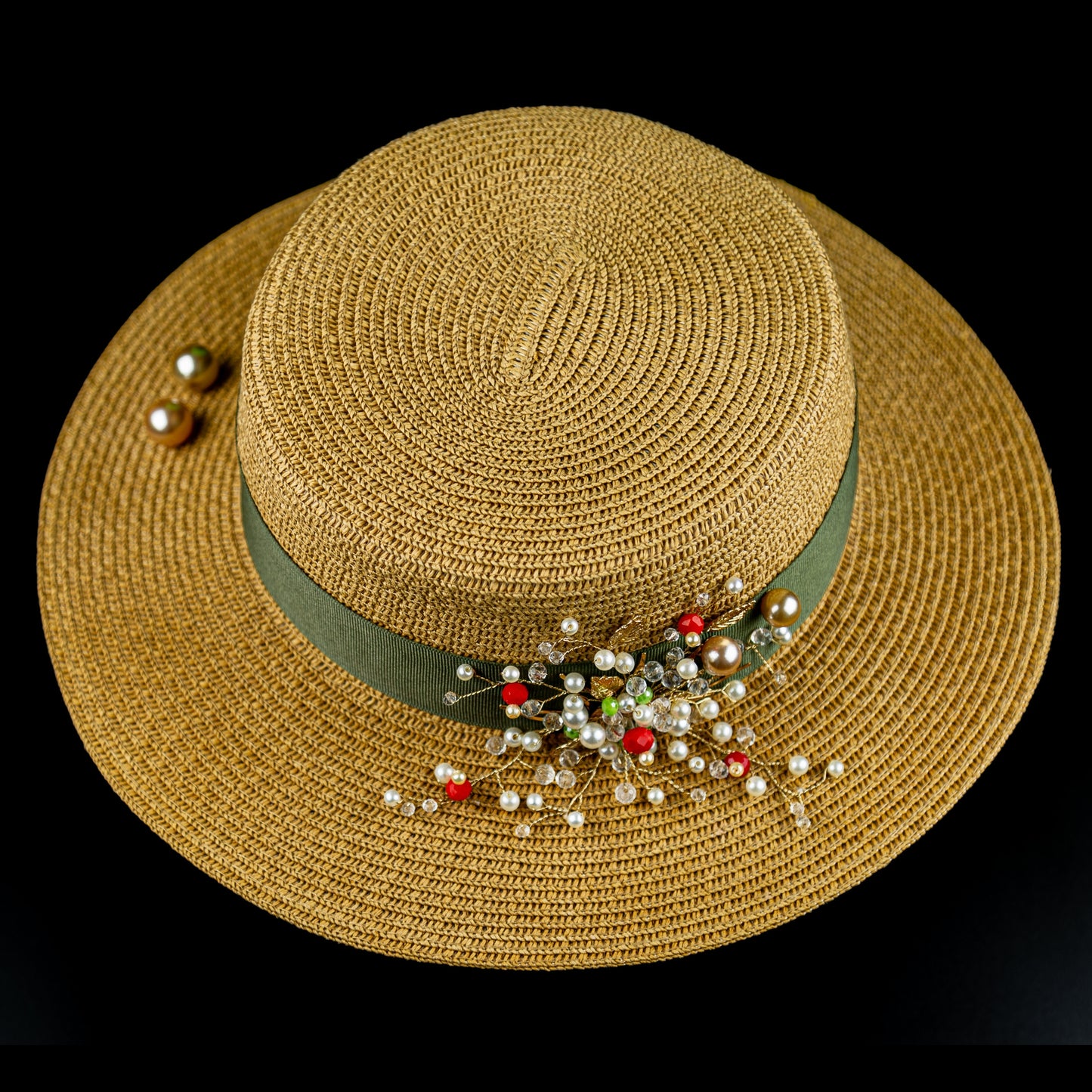 Straw Hat Canatier Collection Flowers