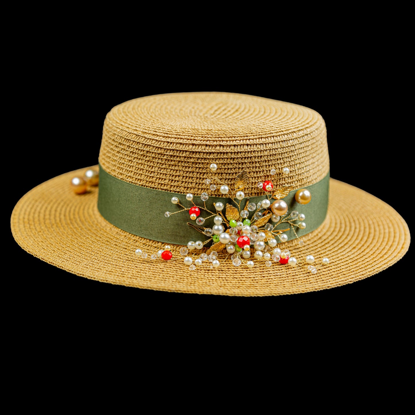 Straw Hat Canatier Collection Flowers